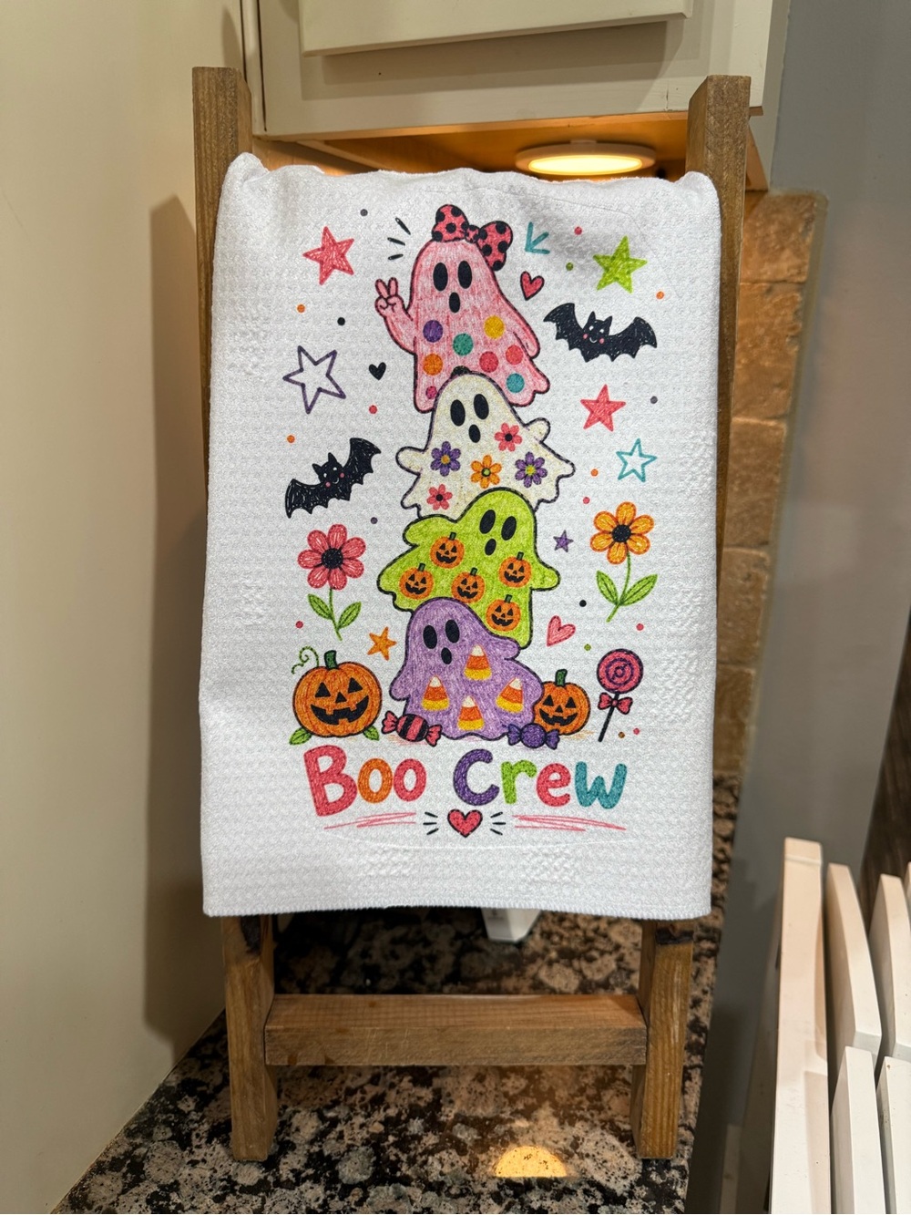 Boo Crew Tea towel NWOT